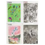4pc Marc Chagall "Derriere Le Miroir" Covers
