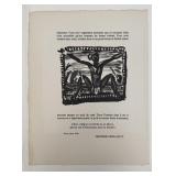 Georges Rouault (French 1871-1958) Wood Engraving