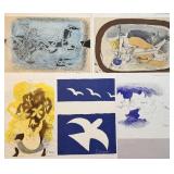 5pc Georges Braque Original Lithographs Signed