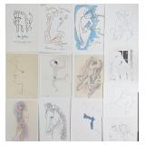 13pc Jean Cocteau "Illustre par l