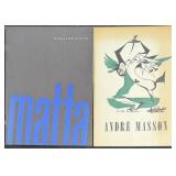 2pc Andre Masson & Matta Books
