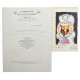 Pablo Picasso "Seated Girl" Lithograph