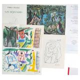 5pc Pablo Picasso "Les Dejeuners" 1962 Lithos