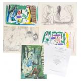 5pc Pablo Picasso "Les Dejeuners" Lithographs