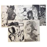 5pc Pablo Picasso "Toros y Toreros" Lithographs