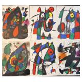 6pc Joan Miro Original Color Lithographs