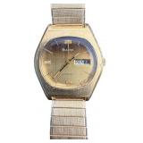 Vintage Gold Tone Bulova Jet Star "F" Watch