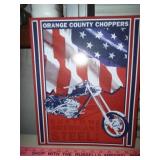 West Coast Choppers American Iron Metal Sign