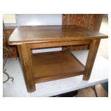 Solid Wood Tiered Accent Table