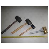 Rubber Mallets & Solid Brass Mallet