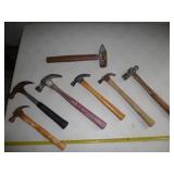 7pc Hammer Selection - Claw, Ball Peen, Mallet