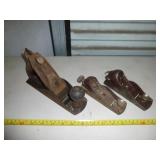 3pc Stanley Wood Planes / Hand Planes