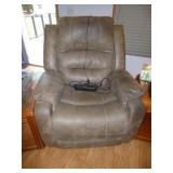 Rolled Arm Electric Power Recliner - Easy Chair