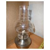 Metal & Glass Oil Lamp / Hurricane Lamp - Unused