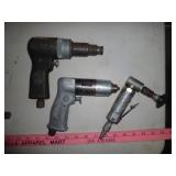 3pc Air Tools - Cut Off / Drill / Chisel