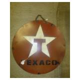 Texaco Hand Made Metal Cut Nostalgia Sign