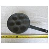 Cast Iron Dutch 8" Aebelskiver Pan