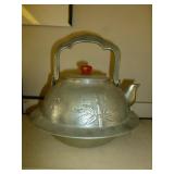 Mid Century Asian Cast Aluminum Tea Kettle