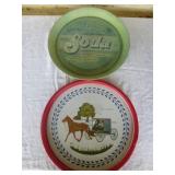 2pc Nostalgia Metal Trays