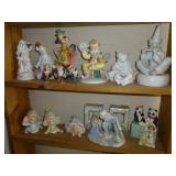 Clowns & Collectibles 2 Display Shelves Full