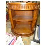 Henredon Mid Century Tiered Wood Drum Table
