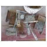 Vintage Door Hardware in Basket