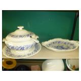 Vintage Wedgwood "Cornflower" Tureen & Platter