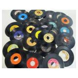 50pc Vintage 45 RPM Record Singles Rock & Country