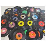 50pc Vintage 45 RPM Record Singles Rock & Country