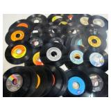 50pc Vintage 45 RPM Record Singles Rock & Country