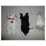 3pc Classic Ty Beanies with Tags