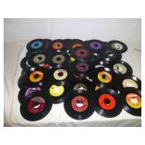 50pc Vintage 45 RPM Record Singles Country & Pop