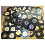 50pc Vintage Vinyl 45 RPM Record Singles