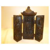 Cinnabar Vintage Asian Pagoda Shinto Shrine