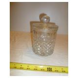 Vintage Cut Lead Crystal Tobacco Jar - Waterford?