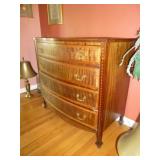 18th Century Satinwood Marquetry Bow Front Chest