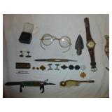 Louvic Watch, Pocket Knives, Jewelry, Collectibles