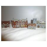 8pc Wade England Miniature Porcelain Village