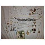 Estate Fashion & Costume Jewelry - Box Lot