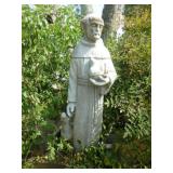 Solid Concrete St. Christopher Garden Statue
