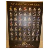 50 Years of Champions Super Bowl Canvas Print