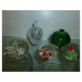 5pc Solid Art Glass Paperweights