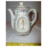 Vintage Japan Music Box Porcelain Teapot