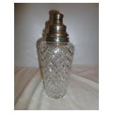 Hawkes Sterling Silver & Crystal Martini Shaker