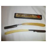 2pc Antique Straight Razors - Wade & Butcher, Mate