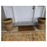 Pair of Large Concrete Urn Planters