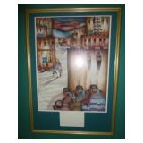 Amado Pena "Navidad De Santa Fe" Signed Print