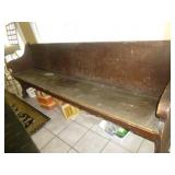 Antique Wood Church Pew - San Antonio Church