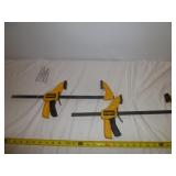 Pair of DeWalt 16" Bar Clamps