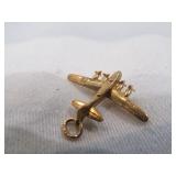 14k Gold US Army Air Corps B-19 Bomber Pendant